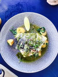 Close-up of food in plate