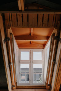 Low angle view of ceiling at home