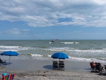 Lifeguard hut on beach