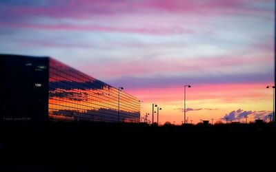 Clouds in sky at sunset