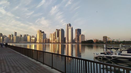 View of city at waterfront