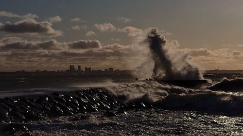 Scenic view of sea against sky