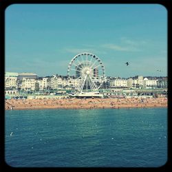 Ferris wheel in amusement park