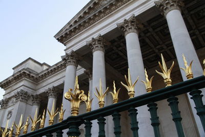 Low angle view of building against sky