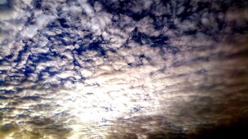 Low angle view of cloudy sky