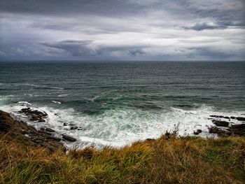 Scenic view of sea against sky