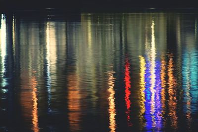 Reflection of trees in water