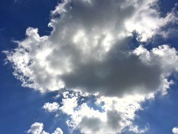 Low angle view of cloudy sky