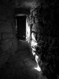 Corridor in abandoned building