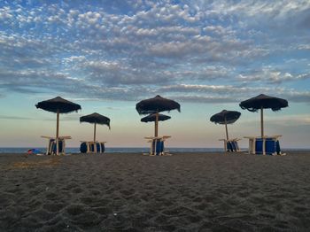 Panoramic view of beach against sky