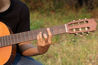 Man playing guitar