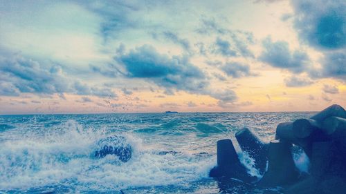 Scenic view of sea against sky