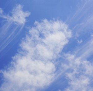 Low angle view of cloudy sky