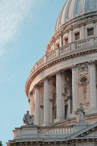 Low angle view of historical building against sky