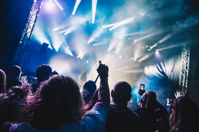 Crowd at music concert