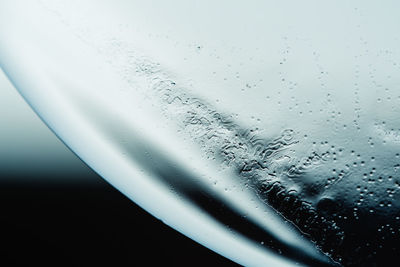 Close-up of raindrops on window