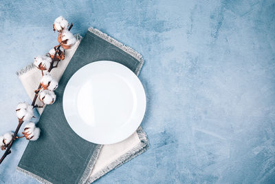 High angle view of stuffed toy on table