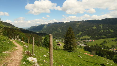 Scenic view of landscape against sky