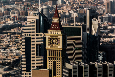 Aerial view of buildings in city