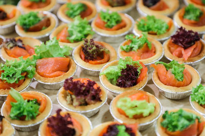 Close-up of salad on table