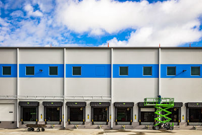 Low angle view of building against sky