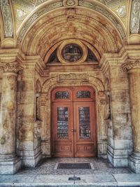 Entrance of old building