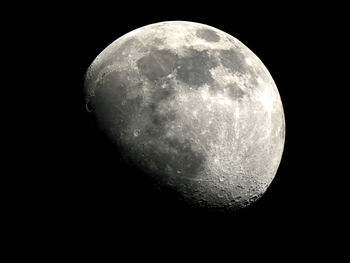 Low angle view of moon in sky