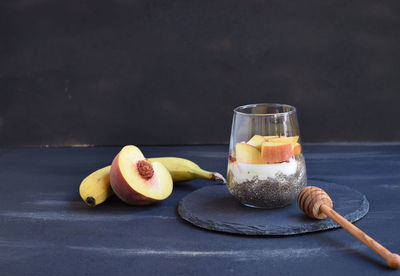 Close-up of drink on table