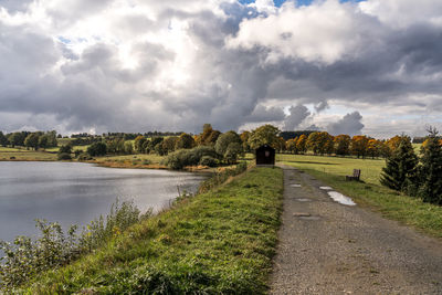 Scenic view of landscape against sky