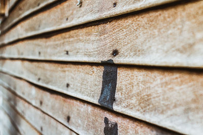 Full frame shot of wooden wall