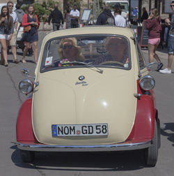 Cars on city street