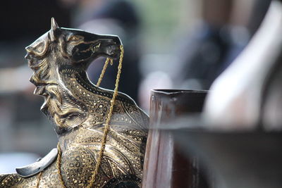 Close-up of buddha statue