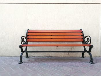 Close-up of empty seats