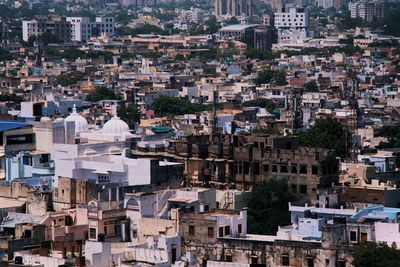 High angle view of townscape