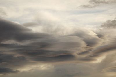 Low angle view of cloudy sky