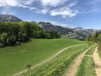 Scenic view of landscape against sky