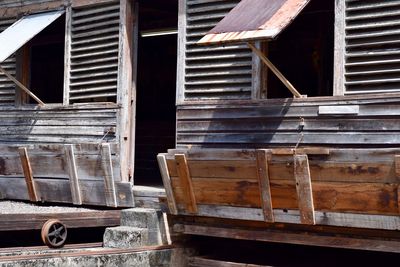 Stack of old abandoned building