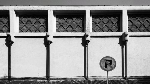 Full frame shot of window on wall