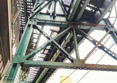 Low angle view of metal structure