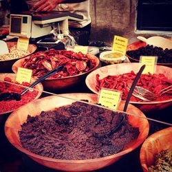 Full frame shot of food for sale