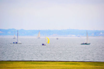 Scenic view of sea against sky