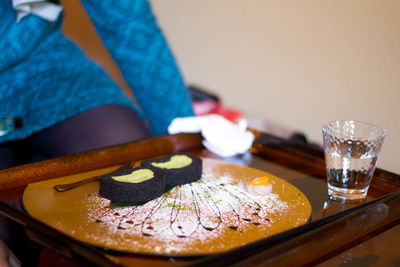 Close-up of served food