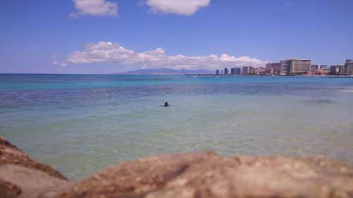 Scenic view of sea against sky