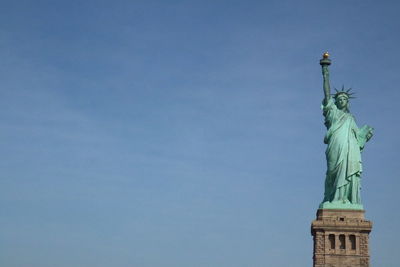 Low angle view of a statue