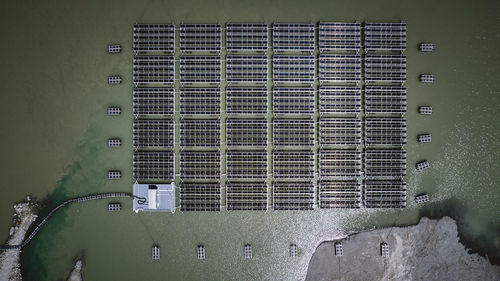 Photovoltaics power plant on a lake