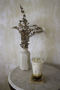 Potted plant on table