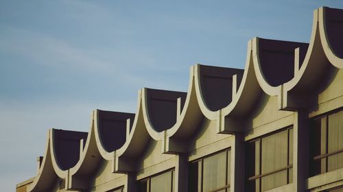 Low angle view of building against sky