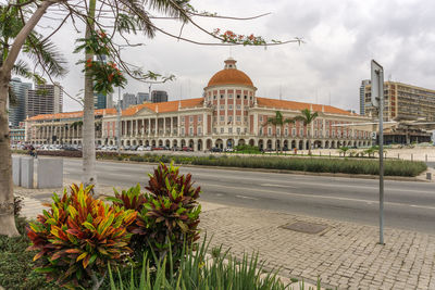 View of historical building against cloudy sky