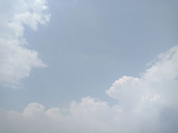 Low angle view of clouds in sky