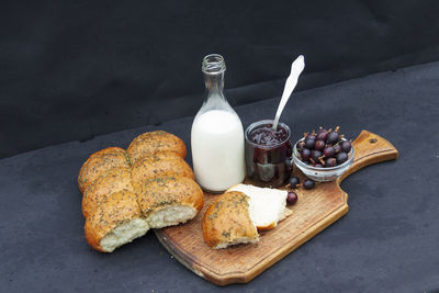 Various fruits on table